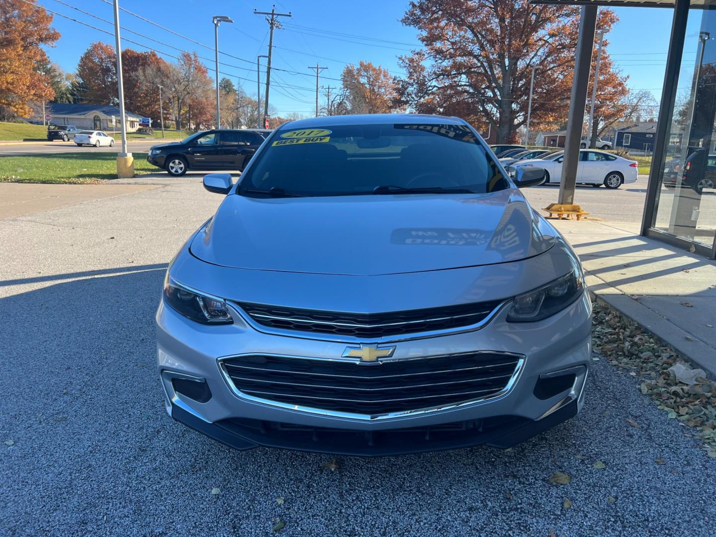 2017 Silver Ice Metallic Chevrolet Malibu LS (1G1ZB5STXHF) with an 1.5L L4 DOHC 16V engine, 6-Speed Automatic transmission, located at 1633 W Kimberly, Davenport, IA, 52806, (563) 323-5341, 41.559456, -90.598732 - Photo#2